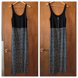 Vince Camuto Black & White Maxi Dress